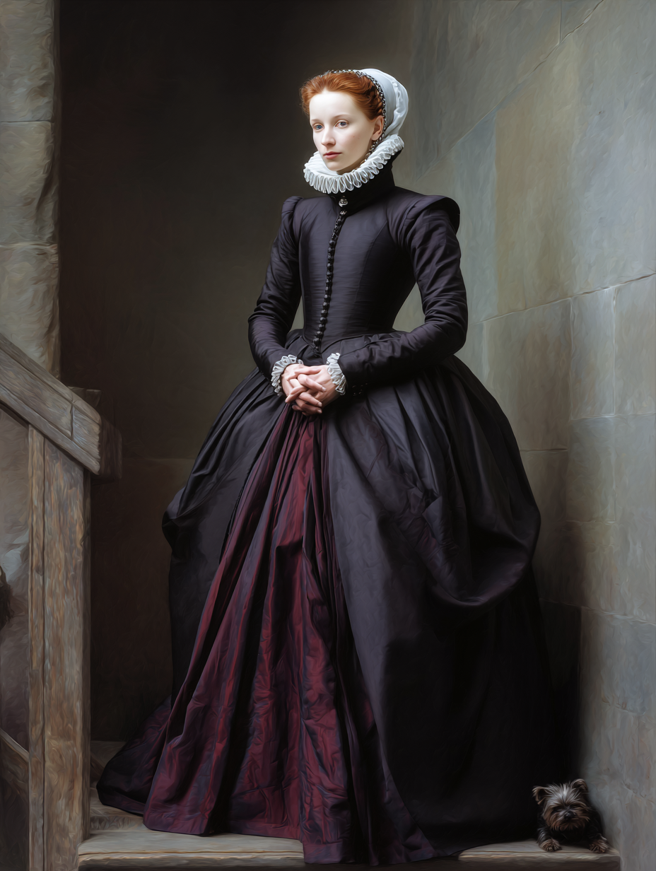 Mary Queen of Scots at Fotheringhay Castle before her execution